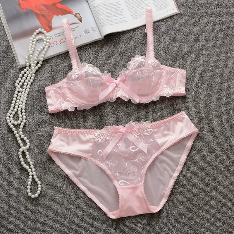 Sexy Bra Plus Size Ladies No Sponge Women's Lace Suit