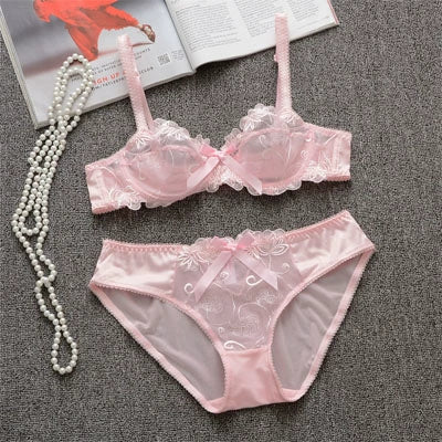 Sexy Bra Plus Size Ladies No Sponge Women's Lace Suit