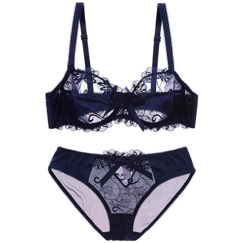 Sexy Bra Plus Size Ladies No Sponge Women's Lace Suit