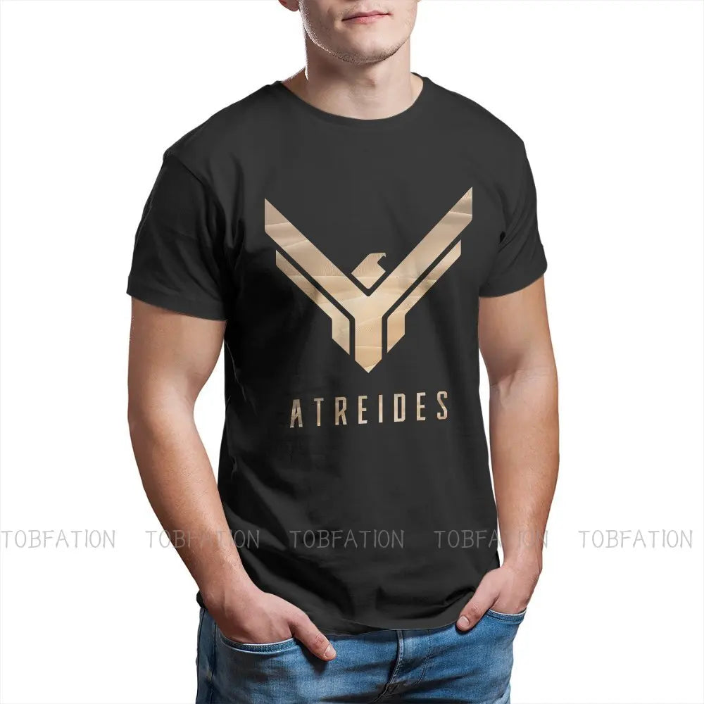 House Atreides Symbol TShirt For Men Dune Chronicles Sci-Fi Movie Camisetas Fashion T Shirt Homme Printed Loose