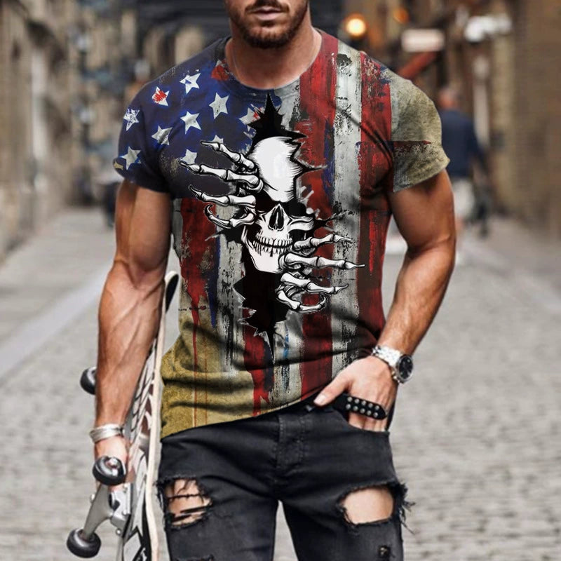 2021 Trend plus Size Casual MEN'S Bottoming Shirt Short Slee