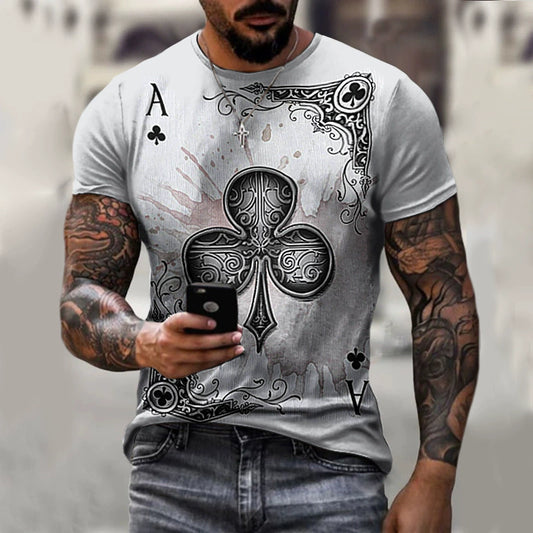 2021 Trend plus Size Casual MEN'S Bottoming Shirt Short Slee