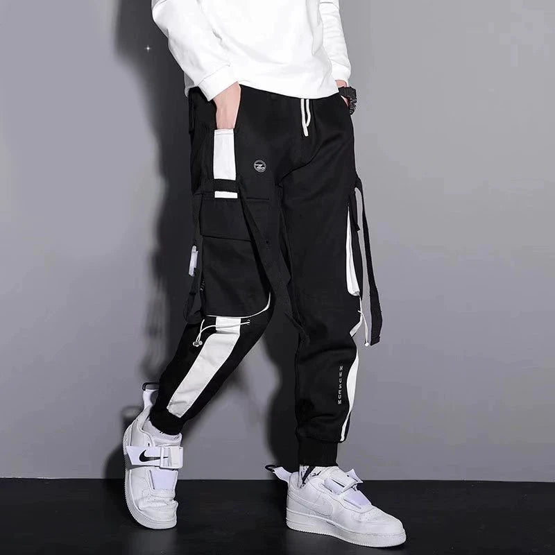 n-style functional parachute army cargo pants spring-summer tide brand summer loose niche sports straight casual pants