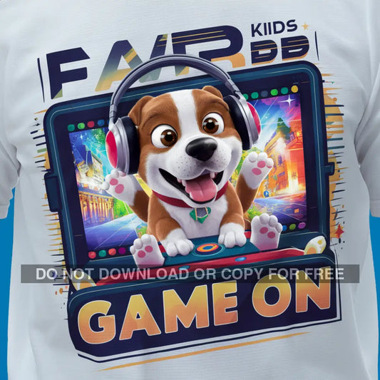 Game on with super cute puppy character